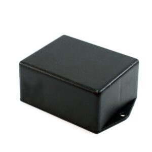 CAIXA PLASTICA 70X55X30MM PRETA C/ ABA